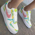 Baby Pink Yellow Baby Blue Custom Air Force 1