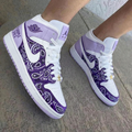 Bandana Pattern Baby Purple White Custom Air Jordan 1