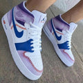Baseball Pattern Purple Blue Custom Air Force 1