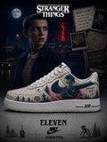 Hand Painted Stranger Things Custom Air Force 1 Sneakers