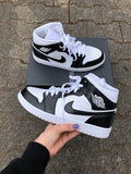 Black And White Custom Air Jordan 1