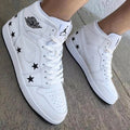 Black Stars White Black Custom Air Jordan 1
