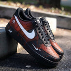 Blood - Splatter Pattern Black Red Custom Air Force 1