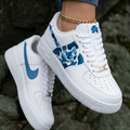 Blue Camo White Custom Air Force 1