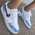 Blue Crackle Black Flame Gold Swoosh Custom Air Jordan 1