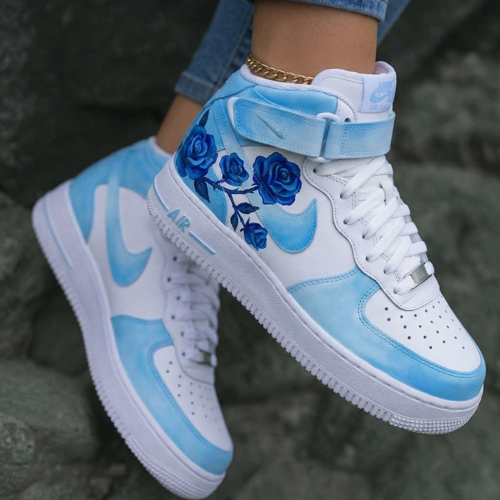 Blue Rose Baby Blue Custom Air Force 1