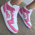 Bow And Ribbon Pink And White Custom Air Jordan 1
