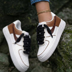 Brown and Black Laces Custom Air Force 1