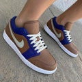 Brown Blue Custom Air Jordan 1