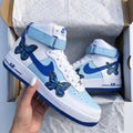 Butterflies Baby Blue and Blue Custom Air Force 1