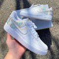 Butterflies Baby Blue Gold Custom Air Force 1