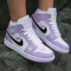 Butterflies Baby Lavender Black Custom Air Jordan 1