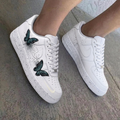 Butterflies Black Splatter Custom Air Force 1
