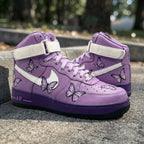 Butterflies Lilac White Custom Air Force 1