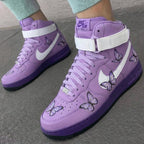 Butterflies Lilac White Custom Air Force 1