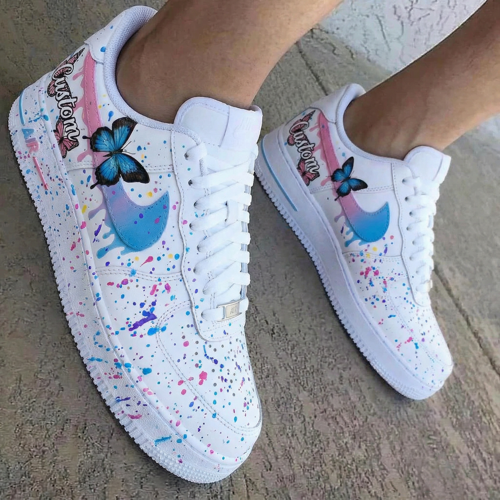Butterflies Multicolor Custom Air Force 1