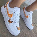 Butterflies Paisley Orange Custom Air Force 1