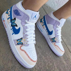 Butterflies Pastel Purple Custom Air Jordan 1