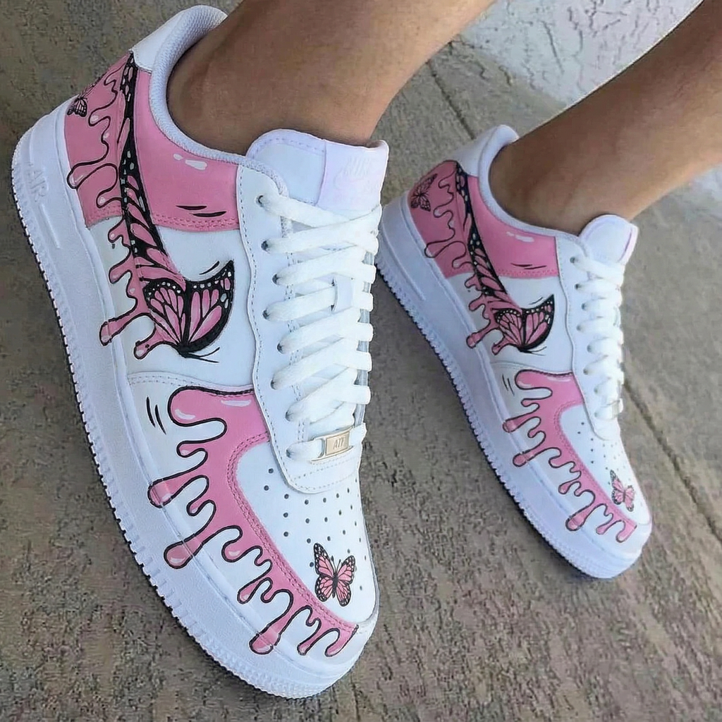 Butterflies Pink Custom Air Force 1