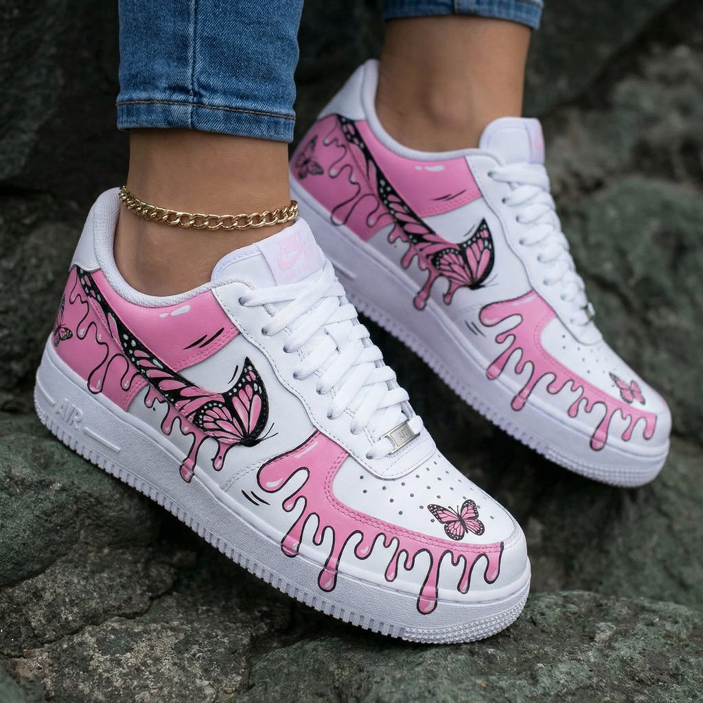 Butterflies Pink Custom Air Force 1