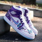 Butterflies Purple Baby Blue Custom Air Jordan 1