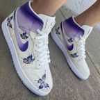 Butterflies Purple Custom Air Jordan 1