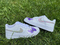 Butterflies Purple Glitter Custom Air Force 1
