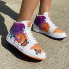 Butterflies Purple Orange Custom Air Jordan 1