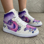 Butterflies Purple Pink Custom Air Jordan 1