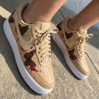 Butterflies Red Tan Custom Air Force 1