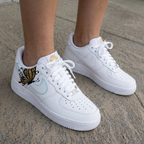 Butterfly Baby Blue Gold Custom Air Force 1