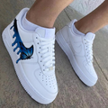 Butterfly Drip White Blue Custom Air Force 1