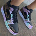 Butterfly Pattern Baby Pink and Mint Custom Air Jordan 1