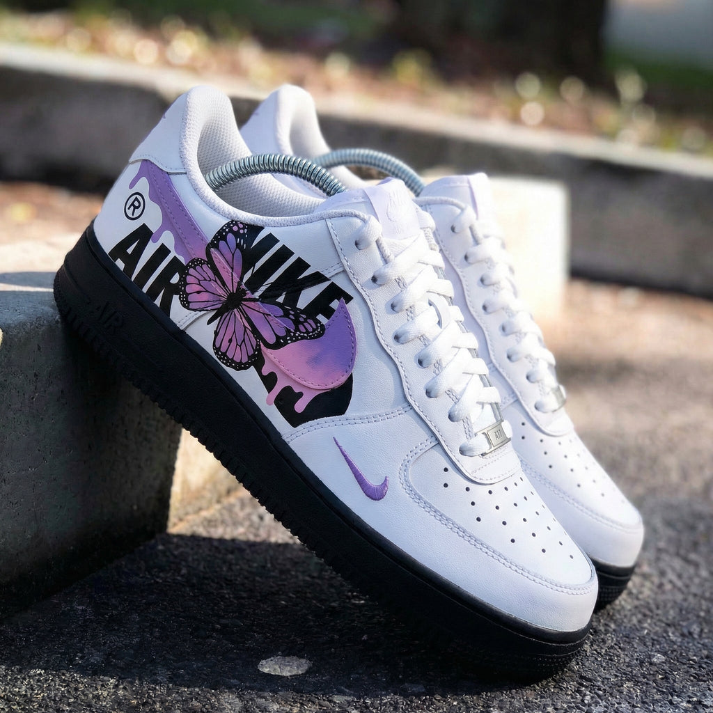 Butterfly Purple Pink Custom Air Force 1