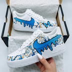 Butterfly Splatter Blue Custom Air Force 1