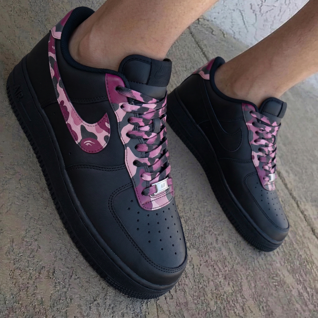 Camo Baby Pink Purple Custom Air Force 1