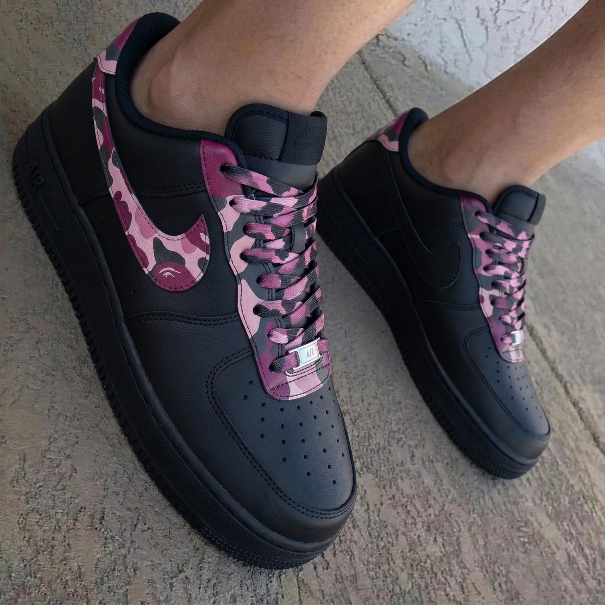 Camo Baby Pink Purple Custom Air Force 1
