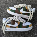 Camo Green Brown Custom Air Force 1