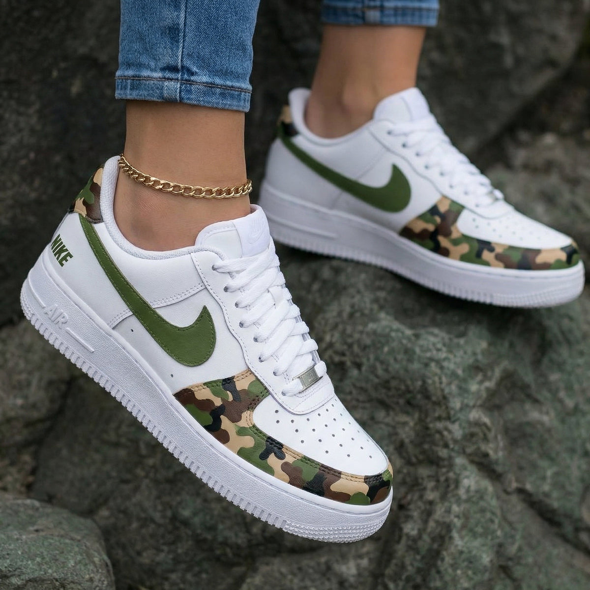 Camo Green Custom Air Force 1