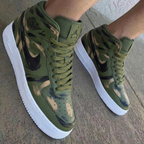 Camouflage Green Custom Air Jordan 1