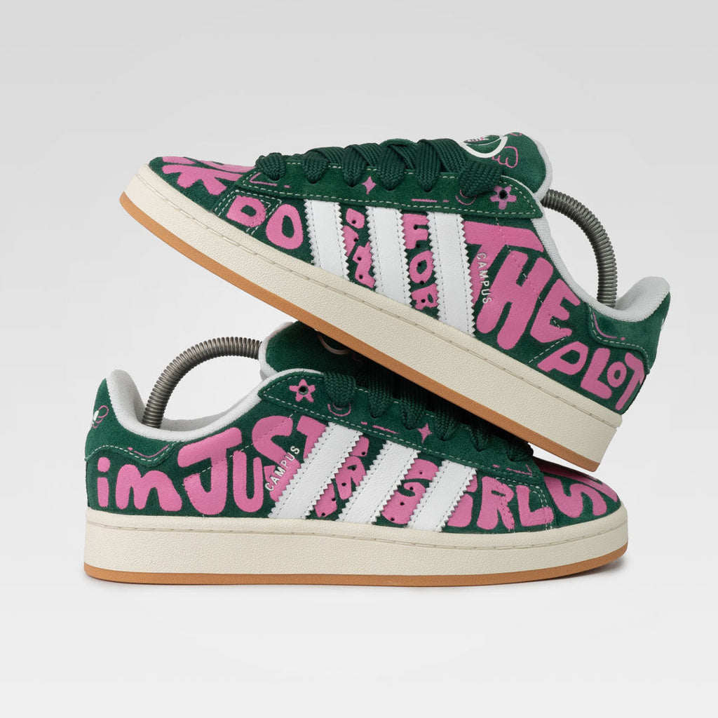 Campus Groovy Letters Graffiti Custom Adidas Samba