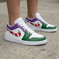 Candy Cane Stripe Green Purple Custom Air Jordan 1