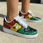 Cannabis Leaves Pipe Smoke Red Yellow Green Black Custom Air Force 1