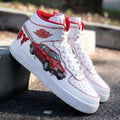 Car Pattern Red Custom Air Force 1