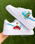 Cartoon Character Themed White Custom Air Force 1