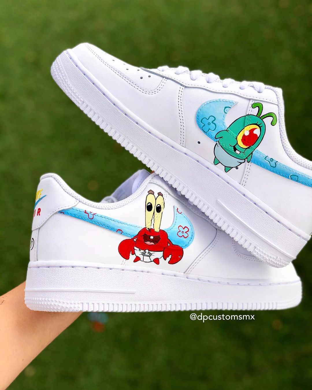 Cartoon Character Themed White Custom Air Force 1