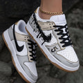Cartoon Drip Black Gold Custom Dunk