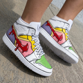 Cartoon Drip Multicolor Custom Air Jordan 1