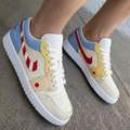 Cartoon Face Red White Striped Swoosh Yellow Baby Blue Purple Custom Air Jordan 1
