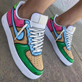 Cartoon Green Pink Baby Blue Custom Air Force 1